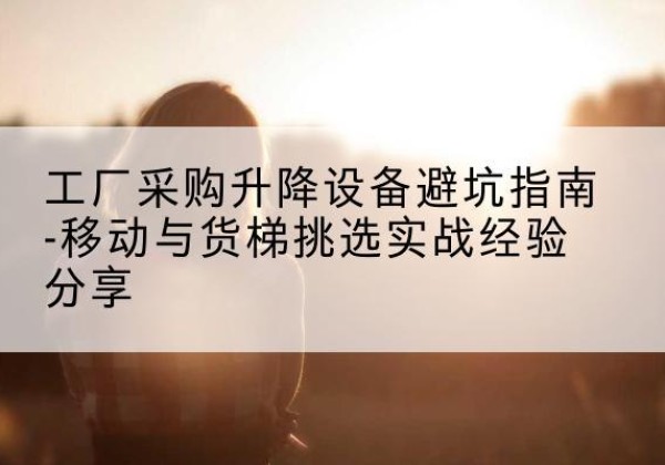 潞城移动式升降机怎么选-工厂采购升降设备避坑指南-移动与货梯挑选实战经验分享